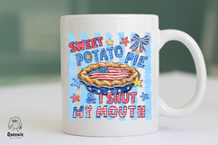 Sweet Potato Pie &amp; I Shut My Mouth Png, Patriotic USA Product Image 4