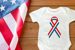 Patriotic ribbon SVG design