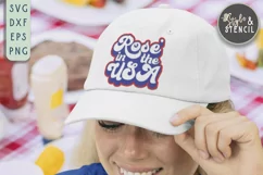 Rose in the USA SVG | 4th of July | America Product Image 5