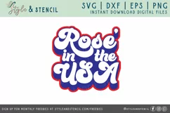 Rose in the USA SVG | 4th of July | America Product Image 2