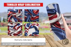 Tumbler Wrap Patriotic Silk Satin Product Image 1