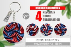 Keychain Patriotic Silk Satin Product Image 1