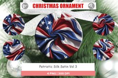 Christmas Ornaments Patriotic Silk Satin Product Image 1