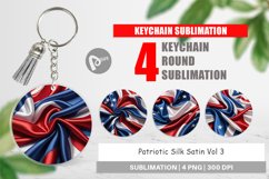 Keychain Patriotic Silk Satin Product Image 1