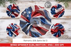 Wind Spinner Patriotic Silk Satin Product Image 1