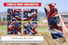 Tumbler Wrap Patriotic Silk Satin Product Image 1