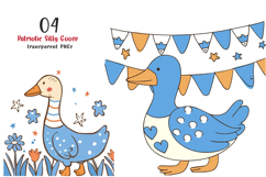 Patriotic Silly Goose Png Clipart Product Image 1