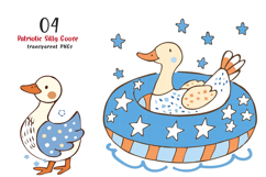 Patriotic Silly Goose Png Clipart Product Image 1