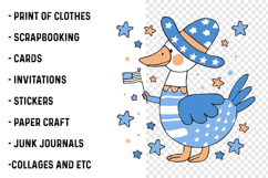Patriotic Silly Goose Png Clipart Product Image 2