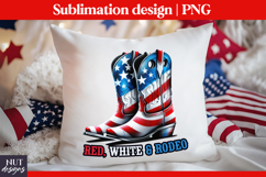 Patriotic Cowboy boots, 4th of July Patriotic quote Product Image 2