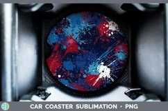 GorgeousPatriotic Car Coaster design.