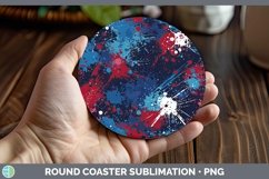 GorgeousPatriotic Round Coaster design.