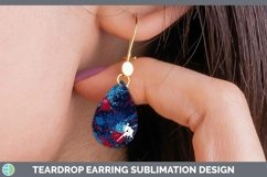 GorgeousPatriotic Teardrop Earrings design.