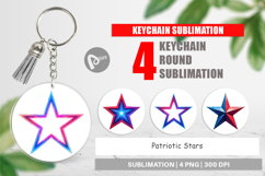 Keychain Patriotic Stars Product Image 1