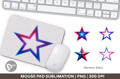 Mouse Pad Patriotic Stars Product Image 1