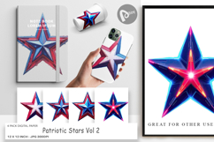 Digital Paper Patriotic Stars Product Image 1