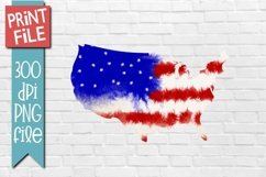 Patriotic America USA Sublimation Design Product Image 1