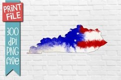 Patriotic State Kentucky Sublimation Design Product Image 1