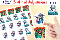 USA patriotic stickers, Statue of Liberty, Freedom Product Image 1