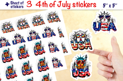 Liberty Statue PNG, USA, 4th of July, patriotic stickers Product Image 1