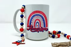 Rainbow America Sublimation I July 4 Patriotic Sublimation