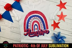 Rainbow America Sublimation I July 4 Patriotic Sublimation