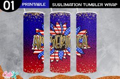 Patriotic sublimation Skinny tumbler vol 1 Product Image 6