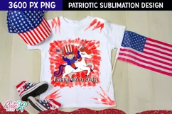 Happy 4 th of july Sublimation tie dye Patriotic quotes Product Image 1