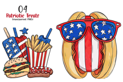 Patriotic Treats Png Clipart Product Image 1