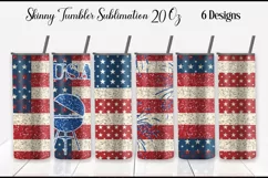 Patriotic Tumbler Wrap | American Flag Tumbler Product Image 1