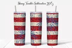 Patriotic Tumbler Wrap | American Flag Tumbler Product Image 5