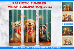 Patriotic Tumbler Wrap Sublimation Designs Bundle Product Image 12