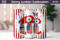 Patriotic Tumbler Wrap | Memorial Day Tumbler Product Image 1