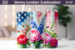 Patriotic Tumbler Wrap | Memorial Day Tumbler Product Image 1