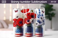 Patriotic Tumbler Wrap | Memorial Day Tumbler Product Image 1