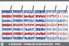 Bundle of six 4th of July sublimation tumbler designs