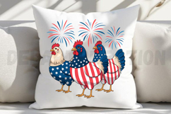 Patriotic USA Chicken Sublimation PNG Product Image 4