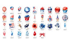 Patriotic Watercolor Clipart