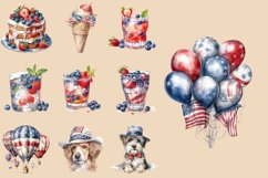 Christmas Valentines Halloween 4th July Clipart Bundle PNG Product Image 11