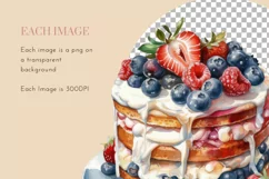 July 4th Patriotic Watercolour Clipart PNG 42 Product Image 6