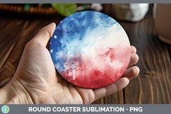 GorgeousPatriotic Round Coaster design.