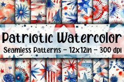 Patriotic Digital Papers - Seamless Patterns Product Image 1