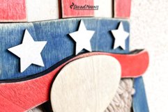 Patriotic Welcome Sign | Macrame Gnome Laser Cut Design Product Image 2