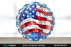Patriotic Wind Spinner Sublimation PNG Design Product Image 1