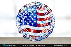Patriotic Wind Spinner Sublimation PNG Design Product Image 1