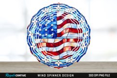 Patriotic Wind Spinner Sublimation PNG Design Product Image 1