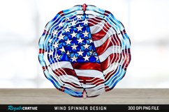 Patriotic Wind Spinner Sublimation PNG Design Product Image 1