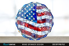 Patriotic Wind Spinner Sublimation PNG Design Product Image 1