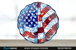 Patriotic Wind Spinner Sublimation PNG Design Product Image 1