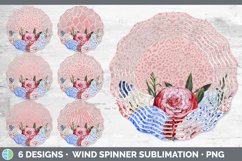 Bundle of six patriotic wind spinner sublimation designs
